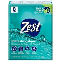Zest Bar Soap Aqua 4.0 OZ x 8 pack Pack of 3