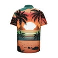 thumbnail image 4 of POTETI Shirts for Men Hawaiian Beach Casual Short Sleeve Tropical Button up Shirts Tops, 4 of 4