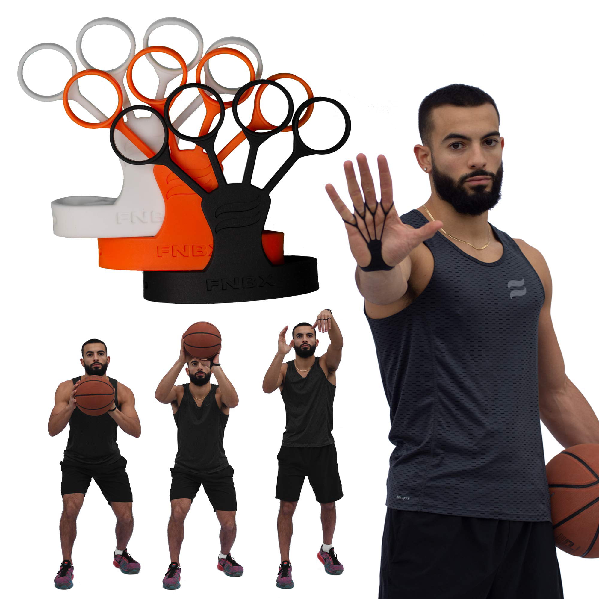 Back Atcha Ball Return Training Aid for Basketball Shooting Practice Orange 