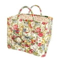 thumbnail image 2 of Floral Print Fabric Storage Basket - Versatile Home Organizer for Living Room, Bathroom & Bedroom, Ideal for Clothing & Household Items, 2 of 5