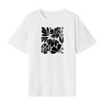 thumbnail image 1 of Camiseta de manga corta de verano para mujer para viajes deportivos, caminar, vacaciones, calle. XL, 1 of 7
