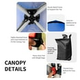thumbnail image 5 of Costway 6ft x 6ft Blue Foldable Outdoor Canopy, Portable Adjustable Height, 5 of 10