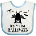 thumbnail image 3 of Inktastic 1st Halloween Bat Boys or Girls Baby Bib, 3 of 4