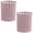 Pink, variant on STONEGO Hollow Rattan Desktop Storage Box - Creative Simple Round Plastic Office Organizer, Small Pen Holder, Elegant and Functional Desk Accessory