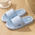 thumbnail image 2 of Rotm Massage Slippers for Women Cloud Slippers for Women and Men, Pillow House Slippers Shower Shoes Indoor Slides Bathroom Sandals Blue,6.5, 2 of 5