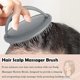 thumbnail image 3 of Juego de 3 cepillos masajeadores para el cuero cabelludo, ideales para lavar el cabello, con mango antideslizante y para estimular el crecimiento capilar., 3 of 5