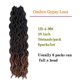 thumbnail image 2 of Extensiones de pelo ondulado sintético de ganchillo, paquete de 4, 18 pulgadas, pelo de ganchillo, pelo sintético, rastas suaves, extensiones de pelo de ganchillo (T1B/4/30) JAMW Sencillez, 2 of 5