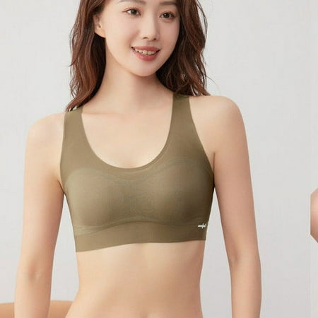 Womens Sport Bras Clearance Plus Sizes Push Up Seamless Bralettes Soft V Neck 2025 New Bra Bralettes with Support Full Coverage Tshirt Bra Push Up Everyday Yoga Bra My Orders Placed Recently By Me