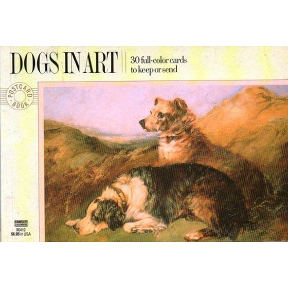 Pre-Owned Dogs in Art/Postcard Book Paperback