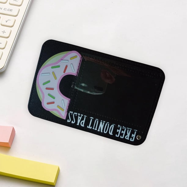 Titular de protector de tarjeta Baoblaze Estuche de ventana para identificación de negocios negro