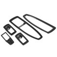 thumbnail image 3 of Juego de molduras de cubierta de marco de botón de elevación de ventana de coche, estilo de fibra de carbono, 5 uds., para BMW Serie 3 F30 13-18, 3 of 5