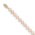 thumbnail image 2 of Primal Gold 14 Karat Yellow Gold 6-7mm Pink Near Round Freshwater Cultured Pearl Bracelet, 2 of 3