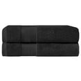 thumbnail image 2 of BNM Turkish Cotton Heavyweight Bath Sheet Set, Black, 2 of 5