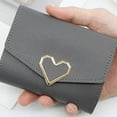 thumbnail image 2 of Short Wallet Hold The Card Fine Stitching Convenient Slim Simple Female Purse, 2 of 5
