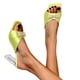 thumbnail image 4 of Amzcrzy Zapatos de mujer,Zapatos de mujer,Zapatillas de mujer, Sandalias de tacón alto con forma de lazo y punta cuadrada para mujer, cómodas, tipo mules Sandalias Mujer Zapatillas De Casa, 4 of 5