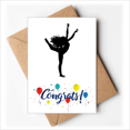 thumbnail image 1 of Sports Dance Dancer performance art Sobre de la Carta de felicitación de la tarjeta de matrimonio, 1 of 4