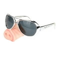 thumbnail image 3 of Gafas de sol de fiesta jinwen Nariz grande de cerdo Plata, 3 of 8