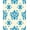 Blue, Pattern 3, variant on ODIKA 4'x6' Machine Washable Non-Slip Area Rug, Elegant Medallion Floral Decorative Art High Traffic Rug, Blue, 437682