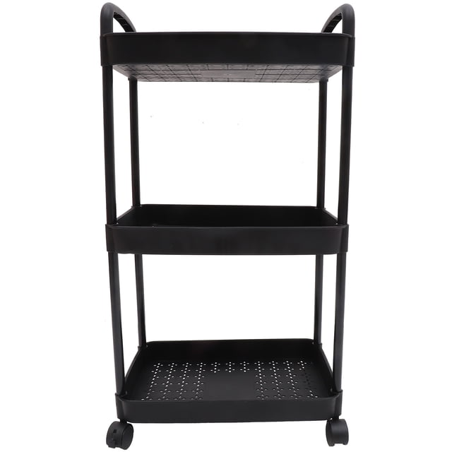 GOOHOCHY Carrito de almacenamiento rodante para el hogar Carrito utilitario rodante Soporte para carrito multicapa para el hogar