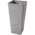 thumbnail image 4 of Algreen Valencia Natural Inside/Outside Square Planter Pot w/Water Tray, Taupe, 4 of 4