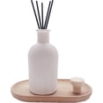 thumbnail image 5 of 2PCS 200ml Reed Glass Diffuser Set，Essential Oil Container,6.7oz Refillable Empty Glass Bottles with Sticks,Diffuser Jars for Home Oil Fragrance Matte White (200ml Tall), 5 of 5