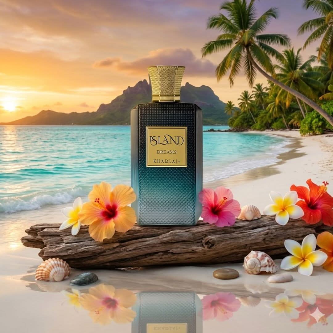 Khadlaj Island Dreams Extrait De Parfum Spray, Perfume for Unisex, 3.4 Oz
