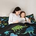 thumbnail image 5 of Castle Fairy 3-Piece Queen Dinosaur Bedding Comforter Set, 5 of 8