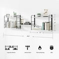 thumbnail image 2 of Wall Mounted Bookshelves, Floating Shelves for Wall, Wood Hanging Book Shelves for Room, Bedroom, Living Room, Easy Installation, 2 of 18