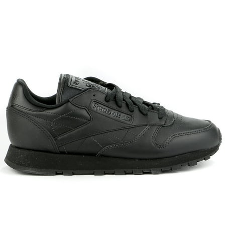 Reebok Classic Leather Casual Sneaker Shoe - Black - Womens