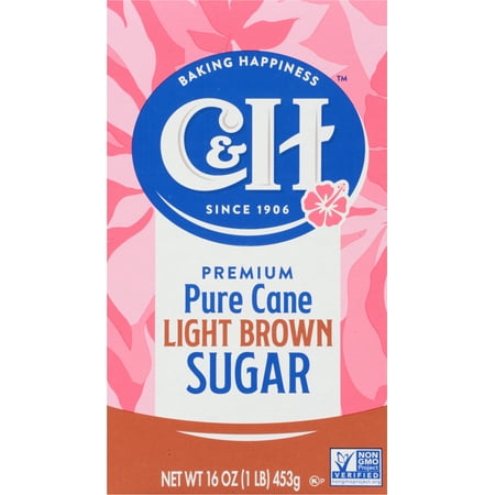 C&H: Pure Cane Golden Brown Sugar, 1 Lb