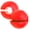 Red, variant on M Buder 2pcs Silicone Dumbbell Adapter Balls Thick Hand Grip Wrap Barbell Weight Lifting Non-Slip Fat Grips Workout Accessories Equipment Black Colorway (2.55 inches / 6.5 cm)