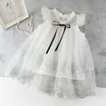 thumbnail image 1 of Gyratedream Little Toddler Girls Sleeveless Lace Wedding Princess Dress Flower Sundress, 1 of 2