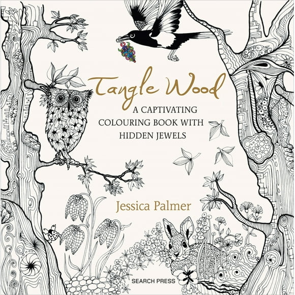 Search Press Books-Tangle Wood Coloring Book -SP-21353