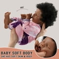 thumbnail image 3 of Muñeca Reborn Babeside, realista, afroamericana, 43 cm, 3 of 7