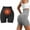 Black, variant on 2025 Upgraded Version Pearl Moon Ion Shaping Shorts, Waist Micro Vibration Massage Shaping Shorts