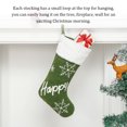 thumbnail image 4 of Kearding Felpa Navidad Goodie Bolsa Colgador Calcetines Regalos Embalaje Colgante Colgante Copo de nieve Letras en inglés Medias de almacenamiento Fiesta CONTENTO, 4 of 6