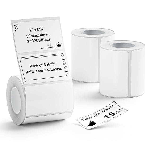 Set de etiquetas NIIMBOT para impresora de etiquetas B1/B21/B3S con 3 rollos