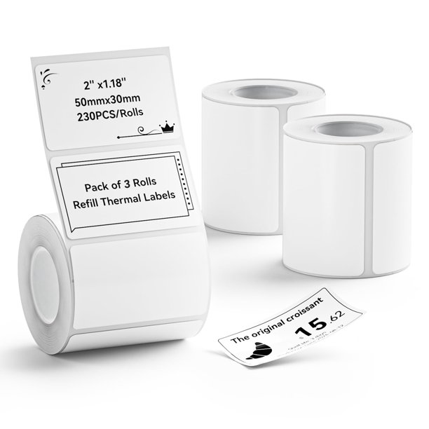 Set de etiquetas NIIMBOT para impresora de etiquetas B1/B21/B3S con 3 rollos