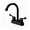 Matte Black, variant on RV Bathroom Faucets 4 Inch Centerset, Double Handle 360° Rotating Spout Camper Sink Lavatory Faucet for RV & Small Bathroom Mobile Home Trailer, Chrome