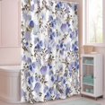 thumbnail image 5 of Shower Curtain Purple Floral Shower Curtains for Bathroom Decor, Waterproof Polyester Shower Curtain Set with Hooks, Small Stall Size 36" x 72" Watercolor Flowers, 5 of 9