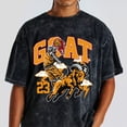 thumbnail image 2 of 3 Orange Citrus 3s Washed Shirt, Goat 23, Shirts Match Sneakers, 2 of 3