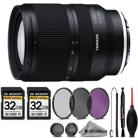 Tamron 17-28mm f/2.8 Di III RXD Lens for Sony E +3PC FILTER + 64GB STORAGE BUNDLE KIT