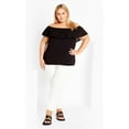 thumbnail image 2 of Avenue Women's Plus Size Lexi Mixed Media Top, 2 of 2