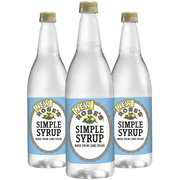 Rose’s Simple Syrup 3 Pack 1 Liter Bottle, | Perfect for Cocktails, Beverages, and Mixers
