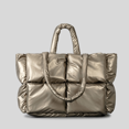 thumbnail image 3 of Bolso de hombro grande Pioneer Fashion Down para mujer, bolso de mano con diseño esponjoso, bolso de compras de plumón suave, bolso de plumón ligero de nueva tendencia, 3 of 5