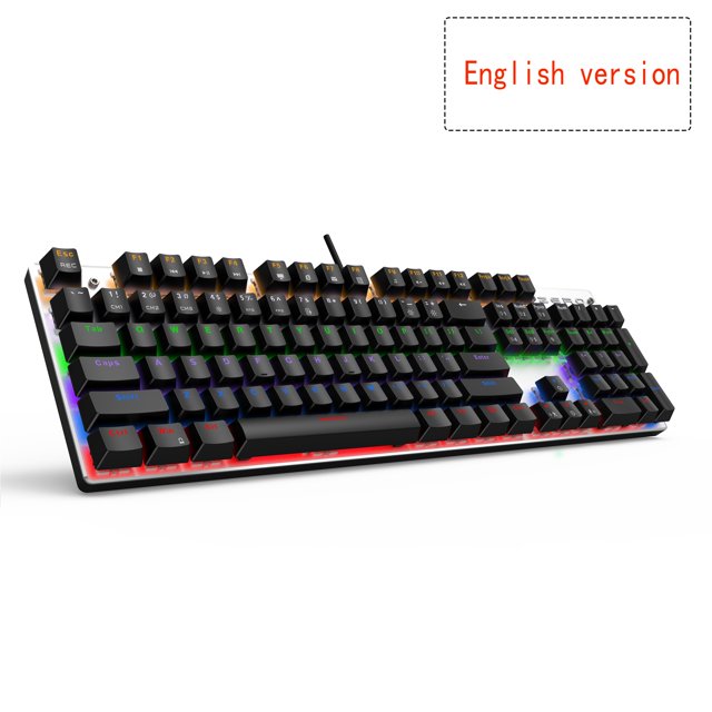 Teclado mecánico Metoo Edition, 87 teclas, interruptor azul, teclados para juegos para tableta, pegatina rusa de escritorio Tan Jianjun unisex