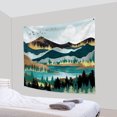 thumbnail image 3 of PBOBRIICH Vintage Green Mountain Tapestry Wall Hanging,Forest Tree Moon Tapestries for Dorm Living Room Bedroom Decor, 3 of 5