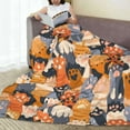 thumbnail image 5 of Cat Blanket Cute Cat Paws Blanket Animals Pet Pattern Gifts for Kitten Hands Lovers for Adult Kids Soft Lightweight 50" x 60" Bedroom Birthday Decorations Decor Travel All Season Animal Colored, 5 of 6