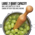 thumbnail image 5 of Weston Stainless Steel Cone and Pestle Set, 2 Quart Capacity, Dishwasher Safe, 1.9-Liter, Silver, 5 of 8