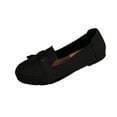 thumbnail image 2 of Miluxas Women's Loafers Slip One Shoes with Bowknot Driving Flats Casual Comfort Walking Penny Loafers for Women Black 7(39), 2 of 7